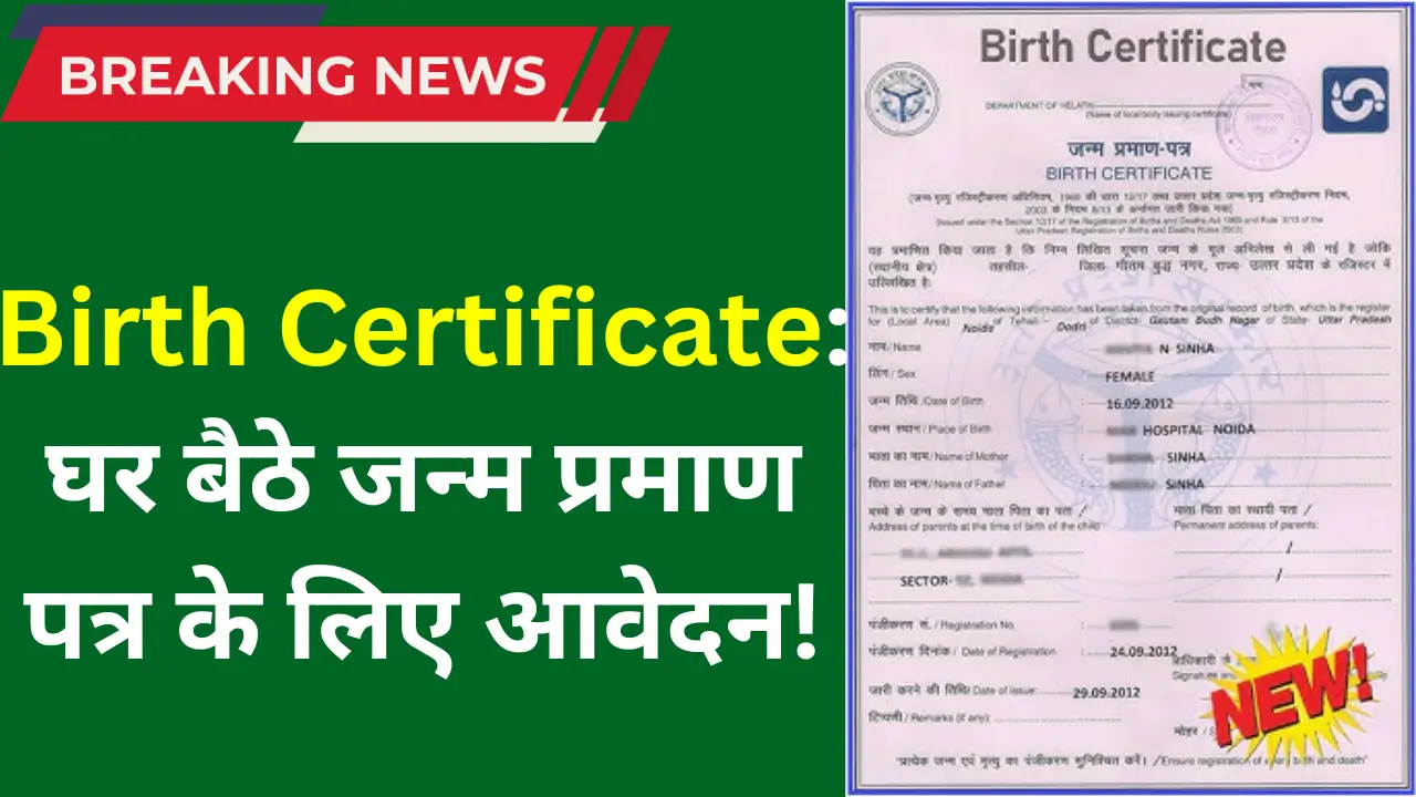 Birth Certificate Online Apply